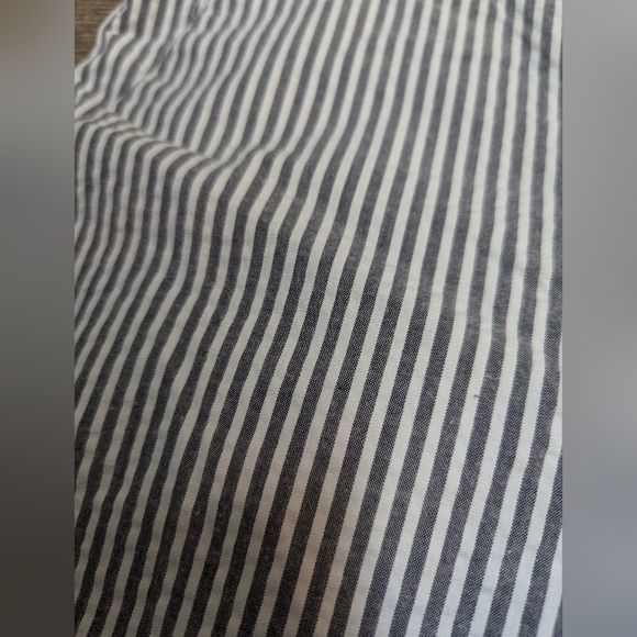 Banana Republic Size 2 Pants Trousers Seer Sucker Cropped Ankle Straight Leg - Picture 3 of 8